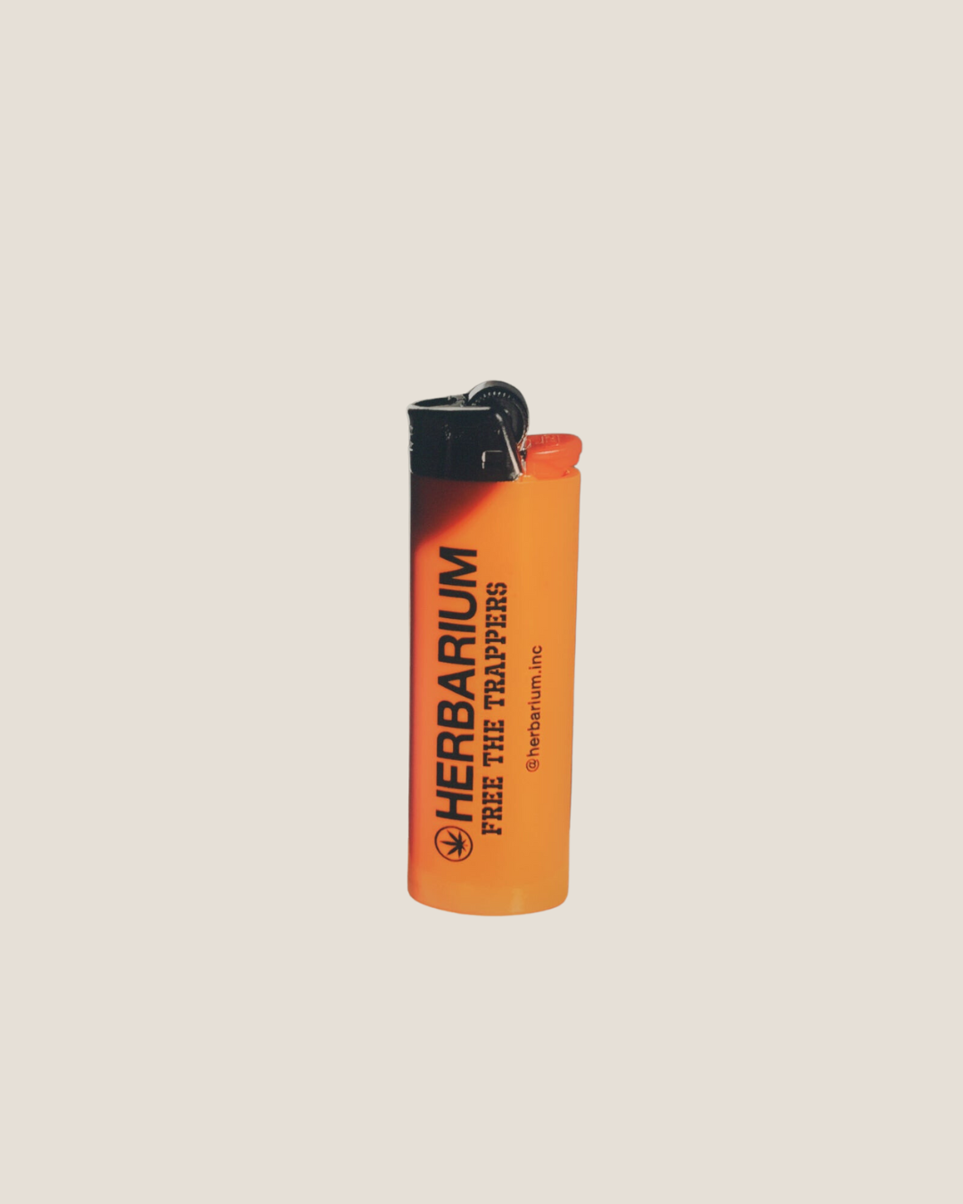 Orange herbarium bic lighter, the herb you deserve, free the trappers 